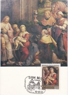 Carte Maximum  Peinture San Marin 1981 Benvenuto Tisi Da Garofalo - Brieven En Documenten