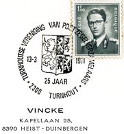 Philatélie De La Jeunesse 1971 : Cachet Spécial De Prévente Turnhout 13-3-1971 - Herdenkingsdocumenten