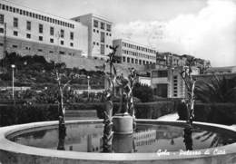 010498 "(CALTANISETTA)  GELA - PALAZZO DI CITTA' - HOTEL DE VILLE"  ARCH. '900, VERA FOTO. CART  SPED 1963 - Caltanissetta