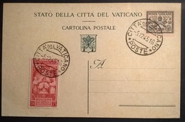 VATICANO 1945 CARTOLINA POSTALE - Lettres & Documents