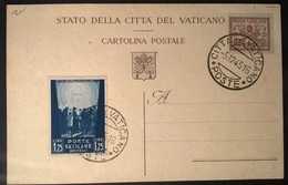 VATICANO 1945 CARTOLINA POSTALE - Briefe U. Dokumente