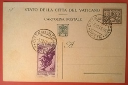 VATICANO 1945 CARTOLINA POSTALE - Covers & Documents