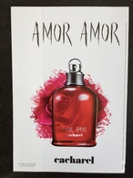 Ads Publicite Anglaise Magazine Recto Verso  Avec Rabat Amor Amor Cacharel 23,5 X 17cm - Publicités Parfum (journaux)