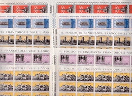 1959 Italia Italy Repubblica PREOLIMPICA 100 Serie Di 5 Valori In Doppi Fogli Di 50 MNH** Pre-Olympic Double Sheets - Complete Vellen