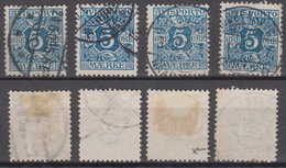 Dänemark Denmark Avis 4x Mi# 4 X Used - Fiscaux