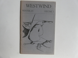 RECUEIL DE POEMES : WESTWIND - Winter 1975 - Poésie