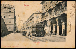 TORINO  - VIA CERNAIA - LINEA DEI VIALI  91 - 1904 - Transportmiddelen