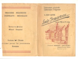 Jaquette Publicitaire Pour Livre - Librairie Louis DEMARTEAU à Liège - Dessin : La Sauvenière En 1839 - D