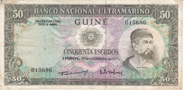 BILLETE DE GUINEA DE 50 ESCUDOS DEL AÑO 1971  (BANKNOTE) - Guinea–Bissau