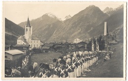 KIPPEL Lötschental: Segenssonntag Prozession Vor Dorf ~1930 - Kippel