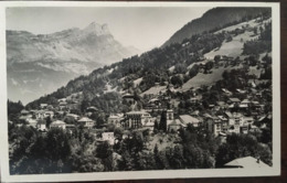 Cpa, Saint Gervais Les Bains (74, Haute Savoie), Vue Générale Et Rocher De Fiz,éd La Cigogne, écrite En 1946 - Saint-Gervais-les-Bains