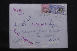 MALAISIE - Affranchissement Plaisant De Singapour Sur Enveloppe En 1955 Pour La France  - L 59955 - Malayan Postal Union