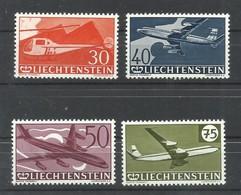 LIECHTENSTEIN   YVERT   AEREO   34/37   MNH  ** - Air Post