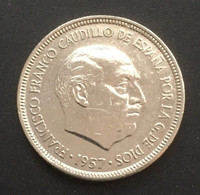 $$ESP1100 - Francisco Franco 5 Pesetas Coin - Spain - 1957 - Andere & Zonder Classificatie