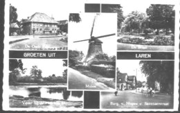 Nederland Holland Pays Bas Laren Prachtig 5-Luik Met Molen - Laren (NH)