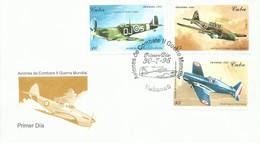 CUBA,  SOBRE  CONMEMORATIVO  AEREO  AÑO  1995 - Lettres & Documents