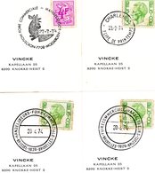 Foires Et Salon 1974 : 7 Cachet Spéciaux DIFFERENTS (voir 2 Scans Et Descr) - Herdenkingsdocumenten