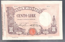 100 LIRE Barbetti Matrice Decreto 24 08 1914 Leggermente Pressato Bel Bb+  LOTTO 3224 - Italië– 5 Lire