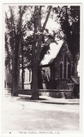 Fredericton New Brunswick Canada - Parish Church - C1930s-40s Real Photo Postcard RPPC - Fredericton