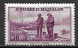 SAINT  PIERRE  ET  MIQUELON   -   1938 .  Y&T N° 175 * .  Port De Saint-Pierre - Unused Stamps