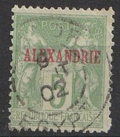 Alexandrie N° 5 Type Allégorique Surchargé (J1) - Gebraucht