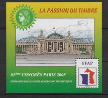 FFAP - 2008 - BLOC Du 81° CONGRES - PARIS - YVERT N°2 ** MNH - FFAP