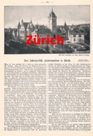 A102 469 Zürich Schweizer Landesmuseum Schweiz Artikel Mit 2 Bildern 1898 !! - Musées & Expositions