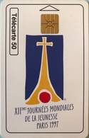 MONACO  -  Phonecard  -  MF 45  -  XIIe J.M.J. - Paris 97   -  50 Unités - Monaco