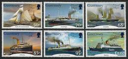 GUERNSEY -EUROPA 2020 -"ANTIGUAS RUTAS POSTALES - ANCIENT POSTAL ROUTES.- SERIE De 6 V. - MAIL SHIPS + EUROPA - N - 2020