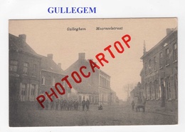 GULLEGEM-Moorseelstraat-Carte Imprimee-Belgien-FLANDERN-Militaria- - Wevelgem