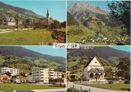 Trun - Brigelserhorner - Dorfpartie - St. Anna Kapelle - Chapel - Switzerland - Unused - Breil/Brigels