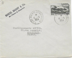 SPM - 1954 - ENVELOPPE De SAINT PIERRE ET MIQUELON => MARSEILLE - Briefe U. Dokumente