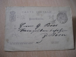 GARE Cancel Postal Stationery Card LUXEMBOURG - Andere & Zonder Classificatie