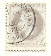 France N°27B Gris  Oblitéré Cote 90€ - 1863-1870 Napoléon III Con Laureles