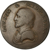 Monnaie, Grande-Bretagne, Middlesex, London & Middlesex, Halfpenny Token, 1792 - Autres & Non Classés