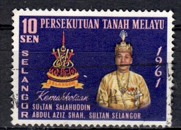 MAL+ Selangor 1961 Mi 97 Sultan GH - Federation Of Malaya