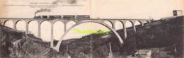 CPA 42 CARTE DOUBLE PANORAMIQUE  PELUSSIN LOIRE CIE DES CHEMINS DE FER DU CENTRE VIADUC TRAVERSANT LA RIVIERE TRAIN - Pelussin