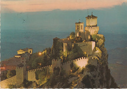 26-San Marino-Storia Postale 1982-Natale-Religione-C.I. Prima Torre Di Notte. - Lettres & Documents