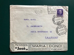 VIGEVANO (PAVIA) BUSTA INTESTATA PANTOFOLERIA JOSE' MARIA DONDI  1937 - Vigevano