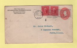 Etats Unis - Entier Postal Destination France - Denver - 1903 - 1901-20