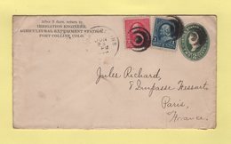 Etats Unis - Entier Postal Destination France - Fort Collins - 1898 - ...-1900