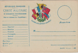 Ungebrauchte Ganzsache Entier - Correspondance Des Armees - Flaggen Der Alliierten - Depose 3300 - Guerre (timbres De)