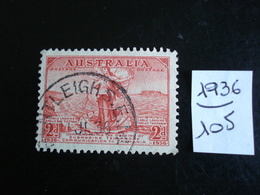 Australie 1936 - Amphitrite 2 P Rouge - Y.T. 105 - Oblitérés - Used - Oblitérés