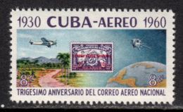 Cuba 1960 Mi# 678 ** MNH - 30th Anniv. Of National Air Mail Service / Space - América Del Norte