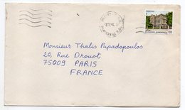 Grèce--1996--Lettre D'Athènes Pour Paris (France)....timbre Seul Sur Lettre ....cachet - Brieven En Documenten