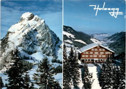 Berggasthaus, Skilift Holzegg, Alpthal - 2 Bilder * 24. 2. 1987 - Alpthal