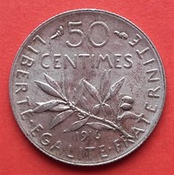 Semeuse 50 Centimes. 1916 - 50 Centimes