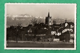 Suisse VD Vaud  Cossonay Et Les Alpes De Savoie Format 9cm X 14cm - Cossonay