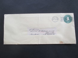 USA 1907 Großer Ganzsachen Umschlag An Den Deutschen Kunsul F. Hellwig In Marseille Frankreich - Brieven En Documenten