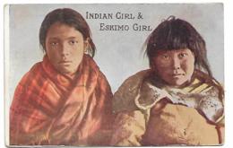 India Girl & Eskimo Girl - Indiens D'Amérique Du Nord